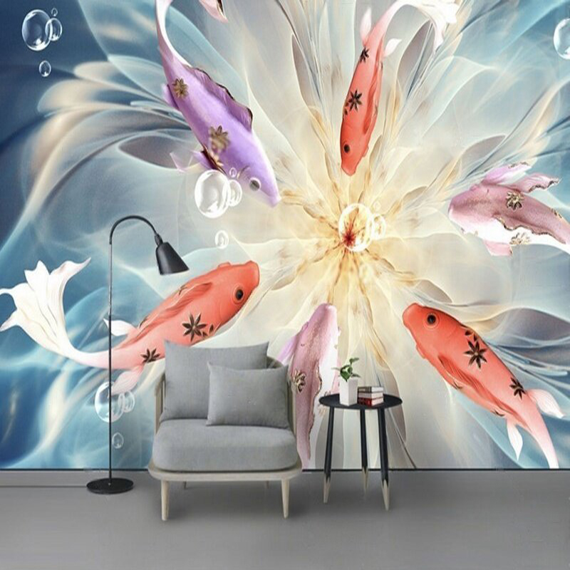 تلفزيون أسماك الطاووس المنقوش  - مراجعة Commercial Wallpaper Printing وسعره