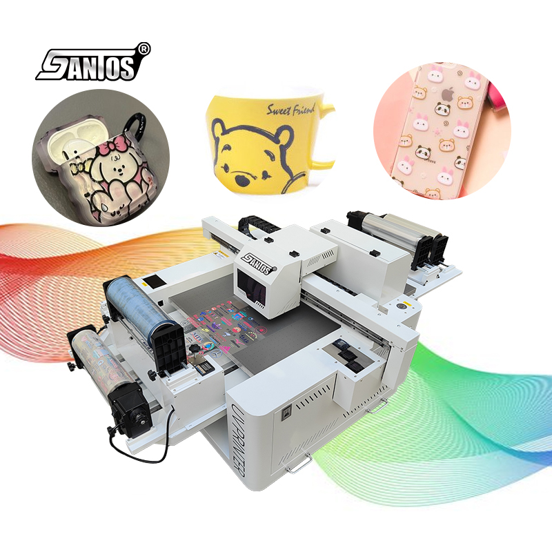 طابعة نفث الحبر الأوتوماتيكية  - مراجعة Commercial Uv Printing Machine وسعره