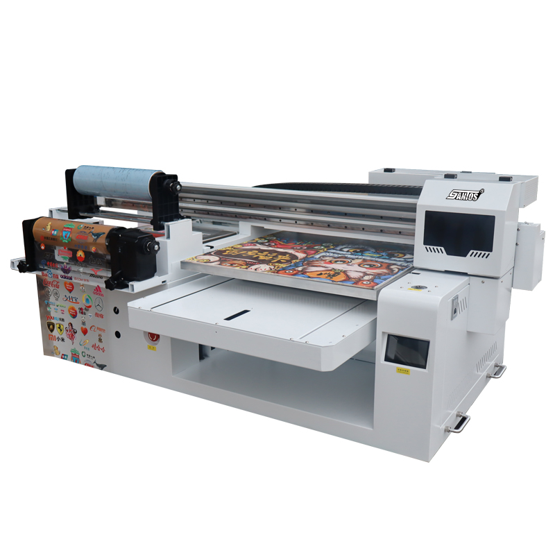 طابعة مسطحة كبيرة الحجم بالأشع - مراجعة Commercial Uv Printing Machine وسعره