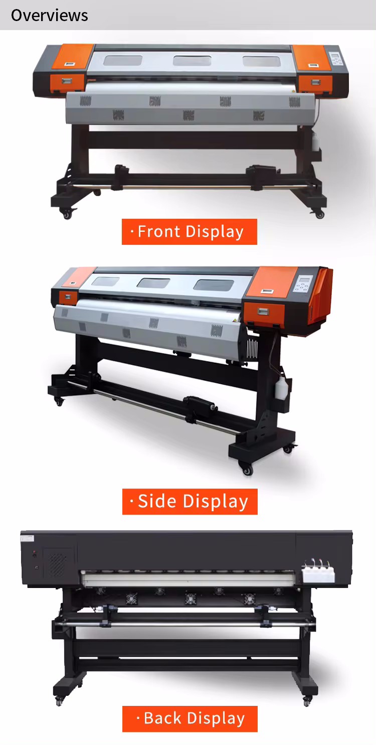 1.8 متر طابعة الراسمة الفينيل  - مراجعة Commercial Vinyl Printing Machine وسعره